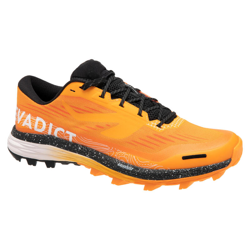 Calçado de Trail Running Homem Race ULTRA Laranja/Preto