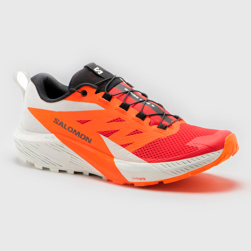 CALÇADO DE TRAIL RUNNING HOMEM SALOMON SENSE RIDE 5 CINZENTO/VERMELHO