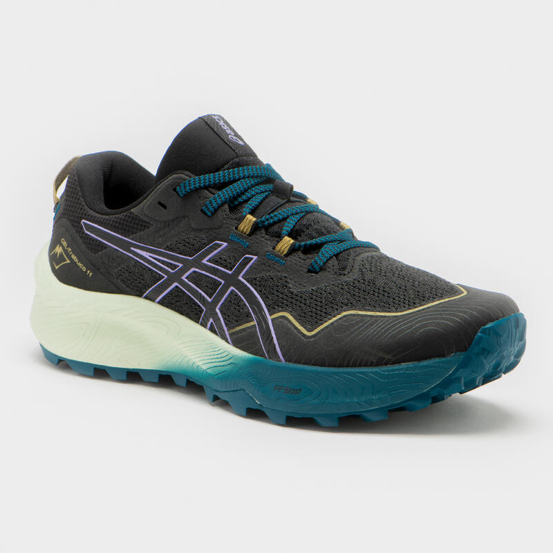 CALÇADO DE TRAIL RUNNING MULHER ASICS GEL-Trabuco 11 PRETO/ROXO DIGITAL