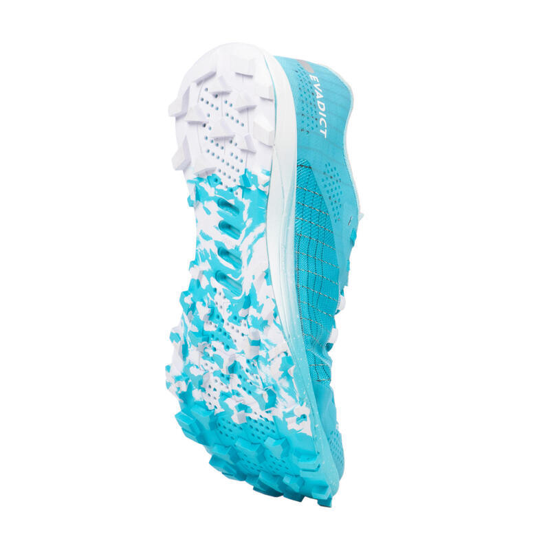 Calçado de Trail Running Mulher Race Light Azul-Celeste/Branco