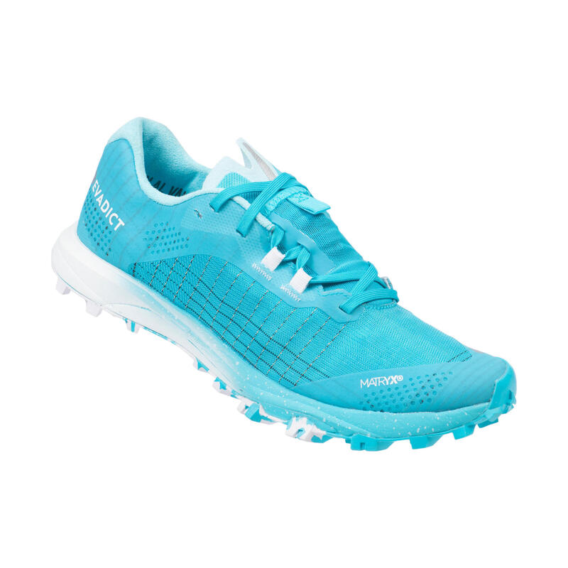 Calçado de Trail Running Mulher Race Light Azul-Celeste/Branco