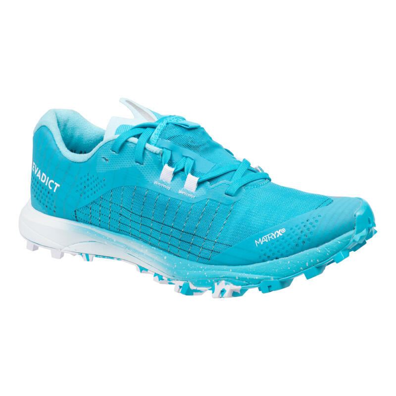 Calçado de Trail Running Mulher Race Light Azul-Celeste/Branco