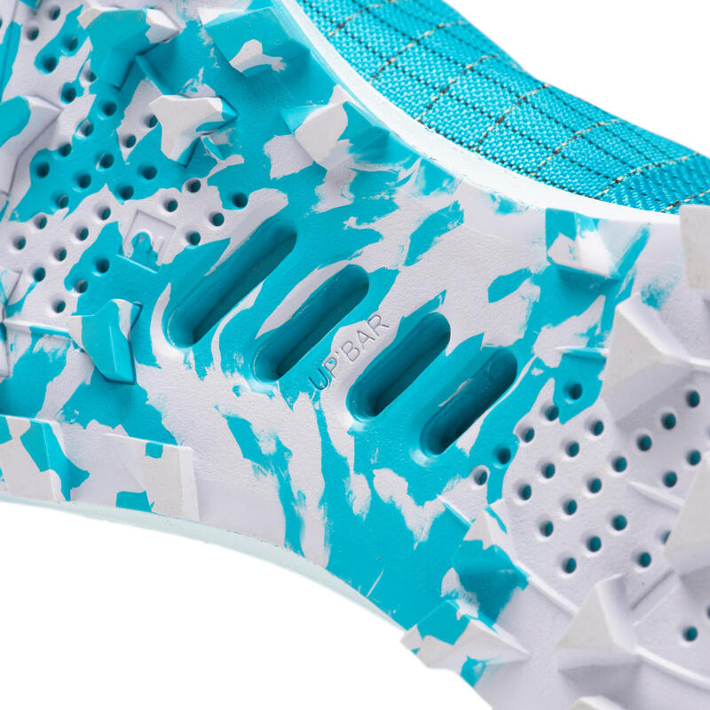 Calçado de Trail Running Mulher Race Light Azul-Celeste/Branco