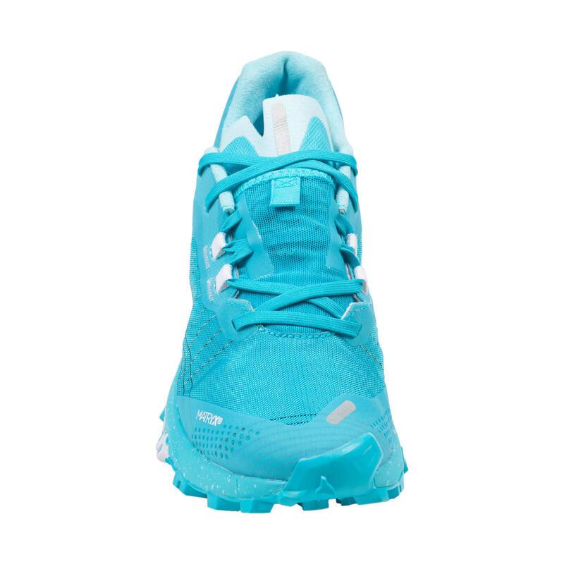 Calçado de Trail Running Mulher Race Light Azul-Celeste/Branco