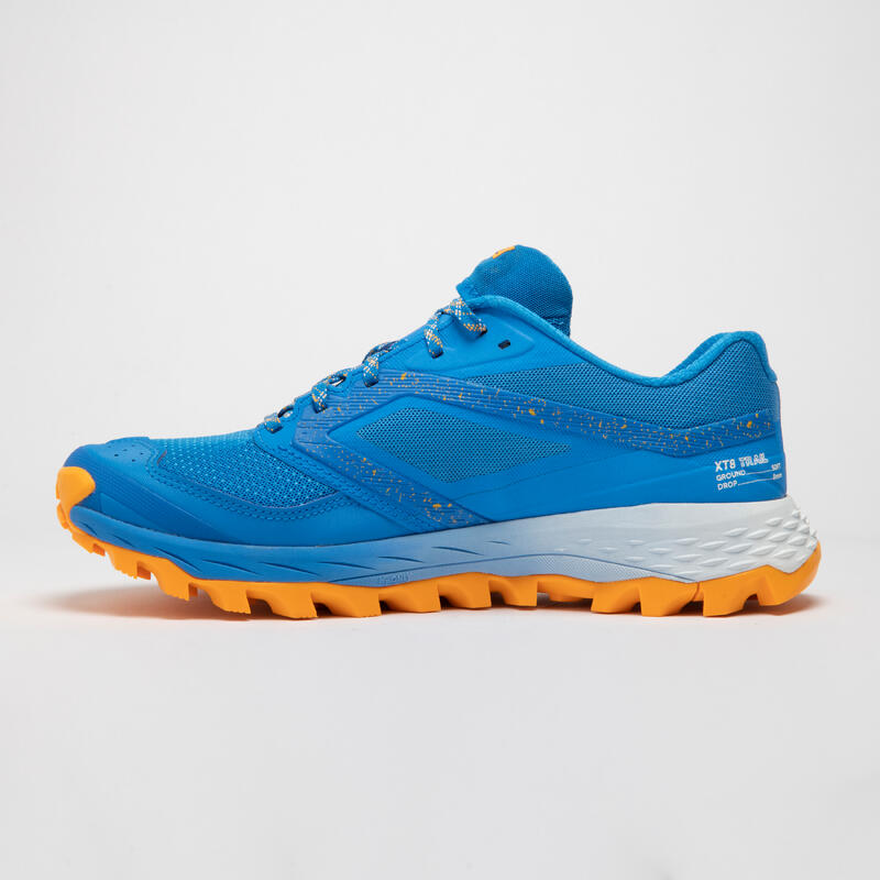 Calçado de Trail Running para Homem XT8 Azul e Laranja