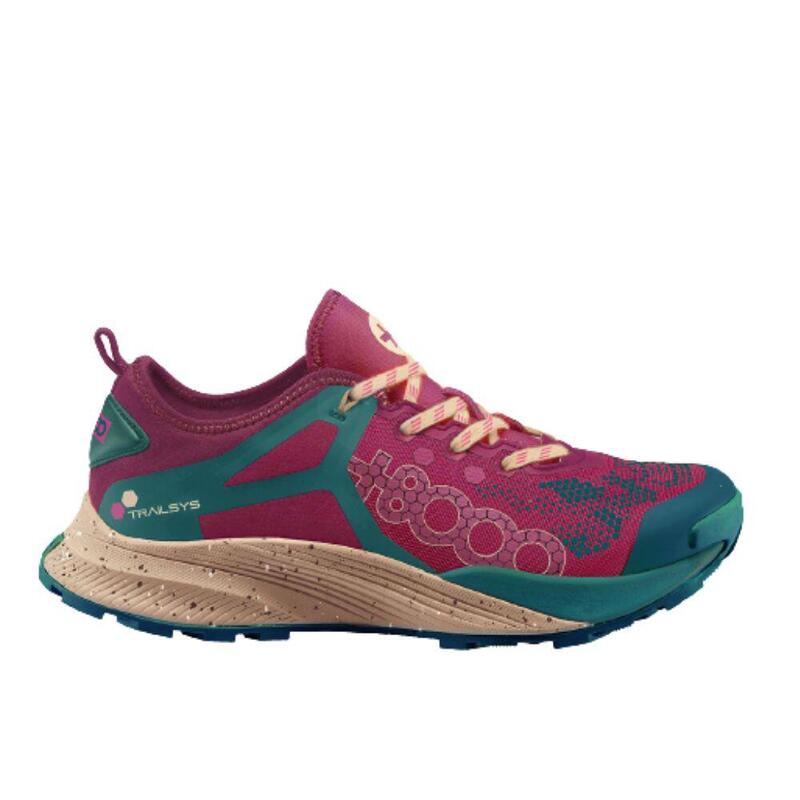 CALÇADO TRAIL RUNNING MULHER +8000 TIGOR W ROSA AZUL