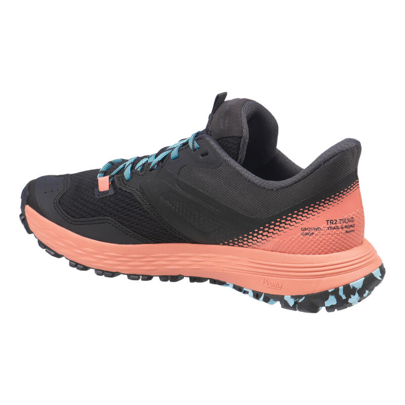 CALÇADO TRAIL RUNNING MULHER TR2 PRETO ROSA AZUL