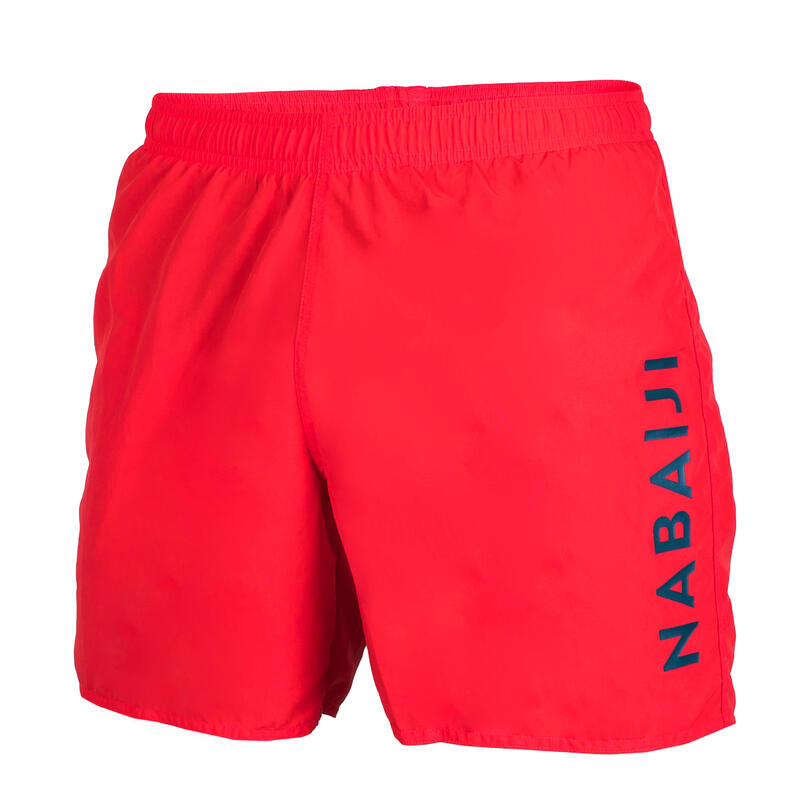 Calções de banho Natação - Swimshort 100 Basic - Homem Verde/Branco