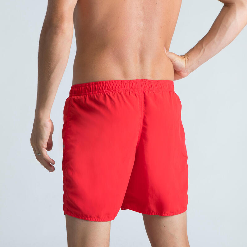 Calções de banho Natação - Swimshort 100 Basic - Homem Verde/Branco