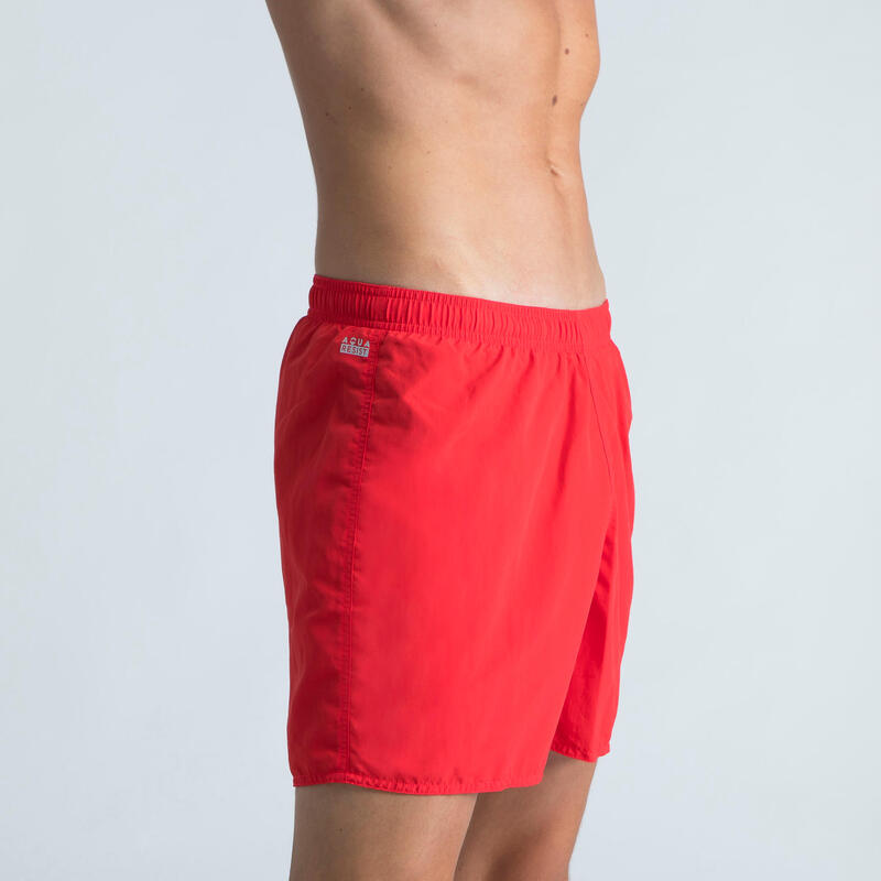 Calções de banho Natação - Swimshort 100 Basic - Homem Verde/Branco