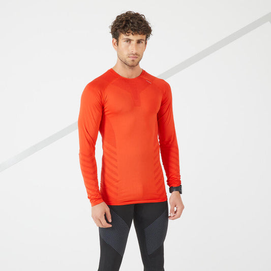 CAMISOLA DE CORRIDA KIPRUN SKINCARE INVERNO HOMEM VERMELHO LTD