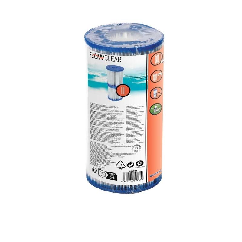 Cartucho de filtro de bomba de piscina Bestway tipo II