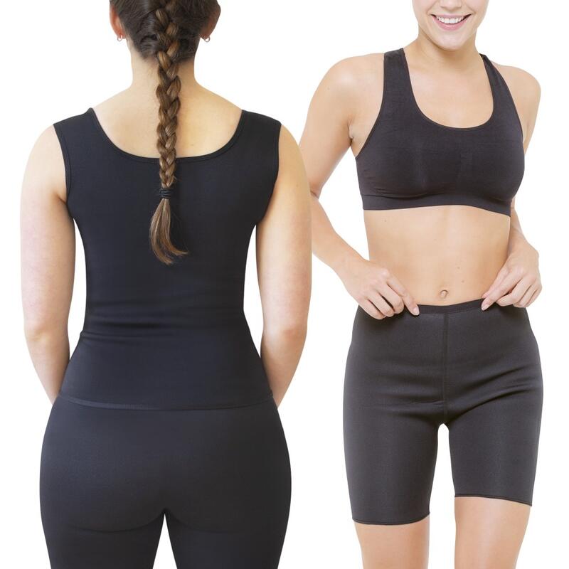 Conjunto de calções de senhora Saunalifter push-up e calções de treino