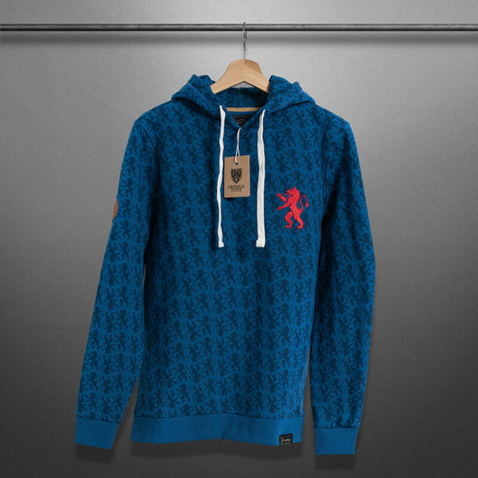 Hoodie Rampant Lion Shapes Futebol Adulto Vintage