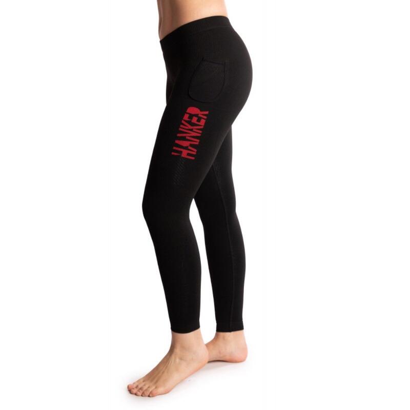 Leggings de Compressão de Corrida Guru Black Line Hanker