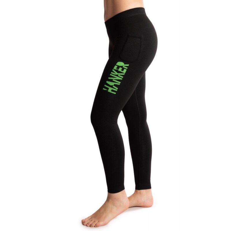 Leggings de Compressão de Corrida Guru Black Line Hanker