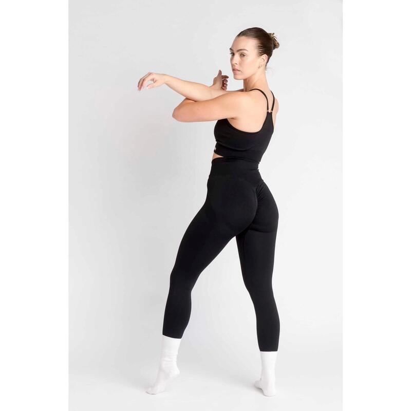 LOEWI Scrunch Sem Costura Soutien Desportivo - Mulher - Preto