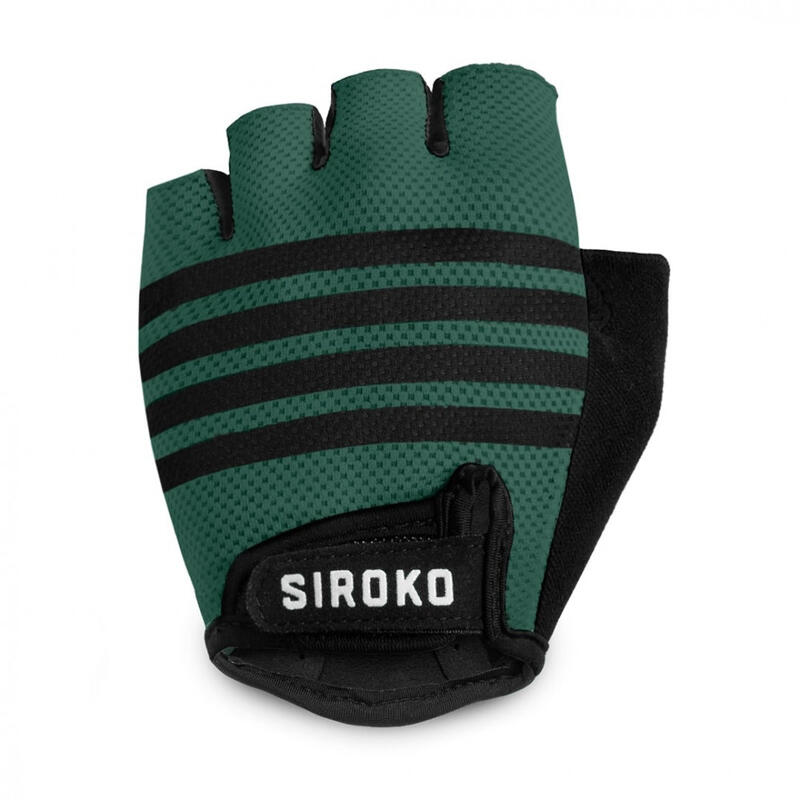 Luvas Ciclismo SIROKO Aero Dark Green Verde Tropa Homem e mulher