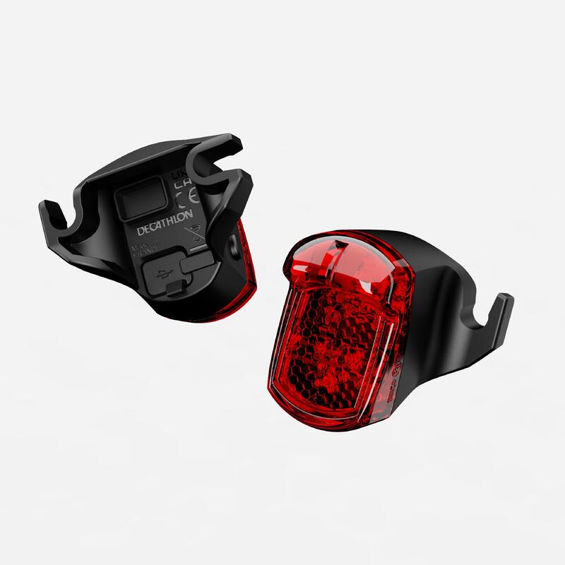 LUZ TRASEIRA BICICLETA RL510 USB PARA CARRIS DE SELIM