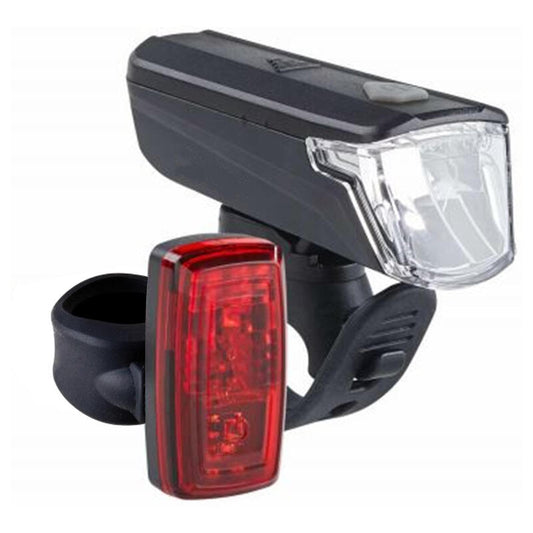 LUZES LED A PILHAS FRENTE/TRÁS BICICLETA ST 110 (CONJUNTO)