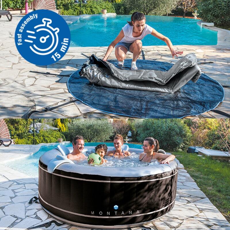 Netspa Montana jacuzzi insuflável para 4 pessoas incluindo acessórios