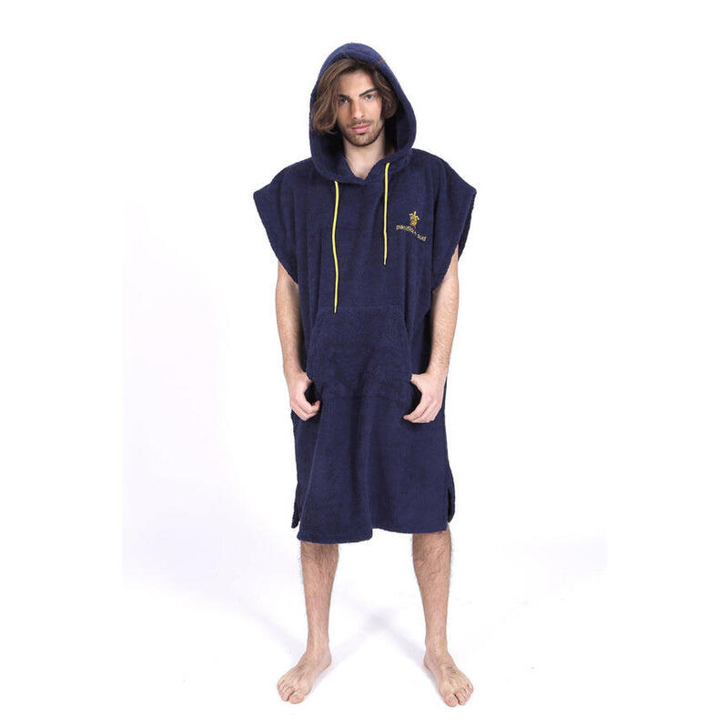 Pacifique Sud | Poncho Surf | Azul&Amarelo | Sem Mangas | Tamanho Largo