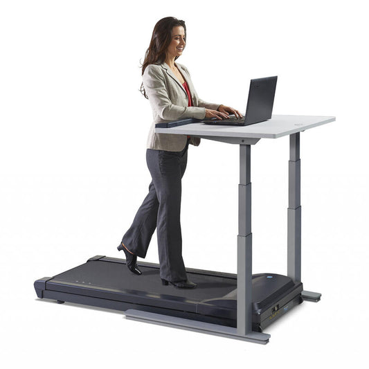 Passadeira de corrida com mesa LifeSpan TR1200-DT7 - 72" (182 cm) cinza