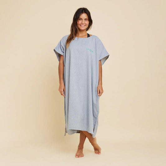 Poncho de Surf 100 Adulto Cinza mesclado