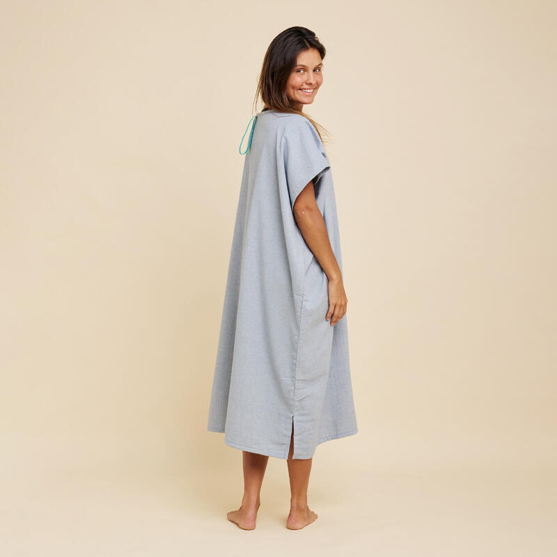 Poncho de Surf 100 Adulto Cinza mesclado