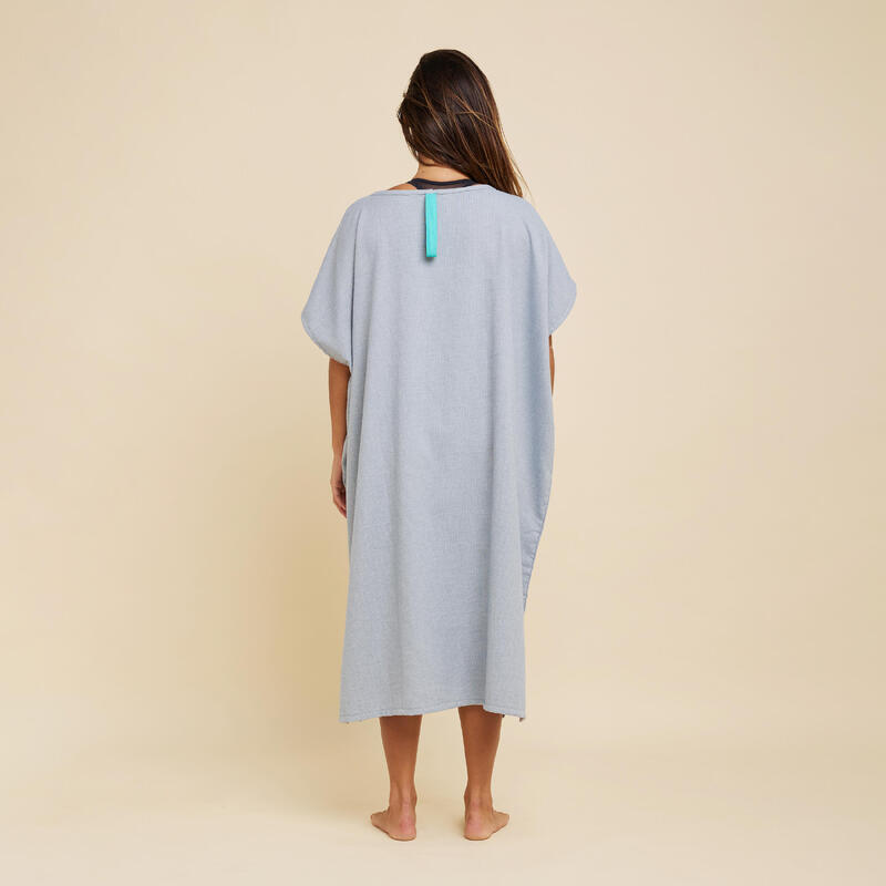 Poncho de Surf 100 Adulto Cinza mesclado