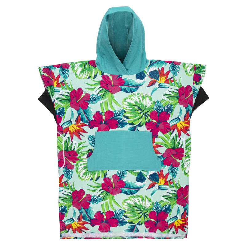 Poncho de Surf 500 Adulto Estampado Peixe