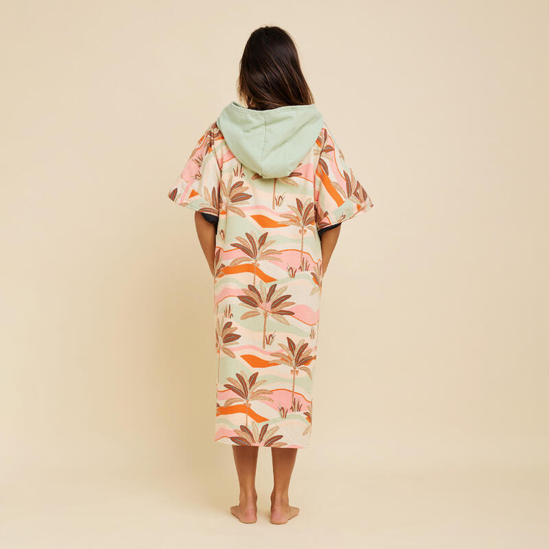 Poncho de Surf 500 Adulto Estampado Peixe