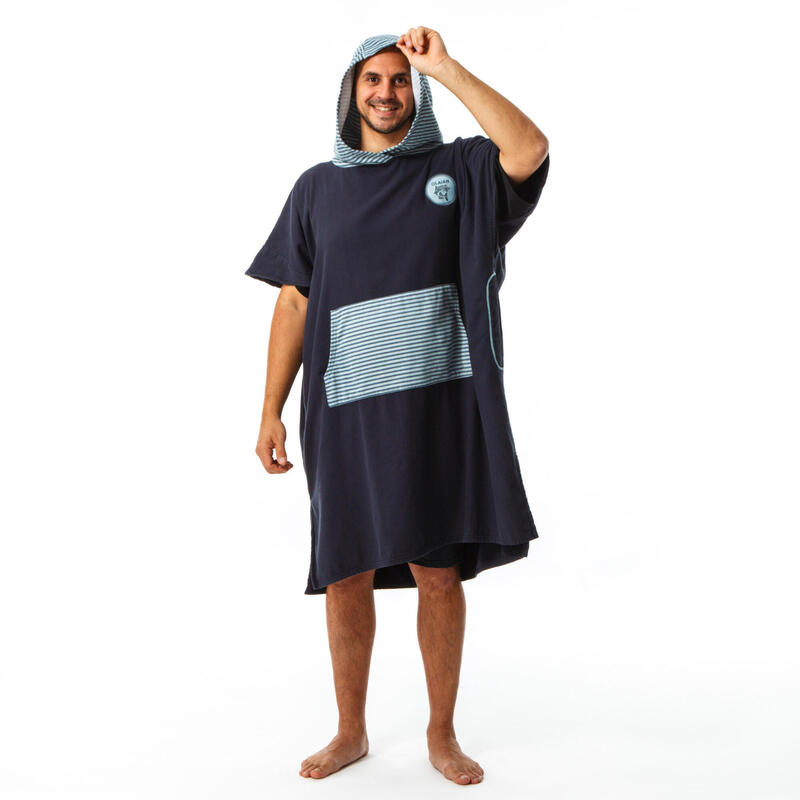 Poncho de Surf 500 Adulto Estampado Peixe