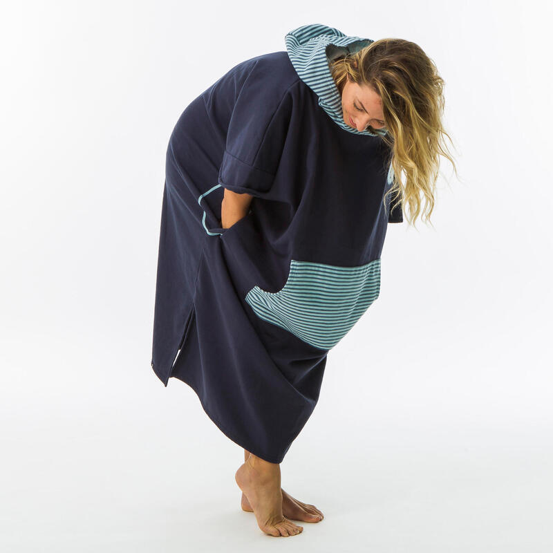 Poncho de Surf 500 Adulto Estampado Peixe