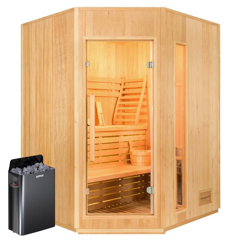 Sauna a vapor finlandesa para 3/4 pessoas - Zen 3C (4,5 kW - Harvia Black)