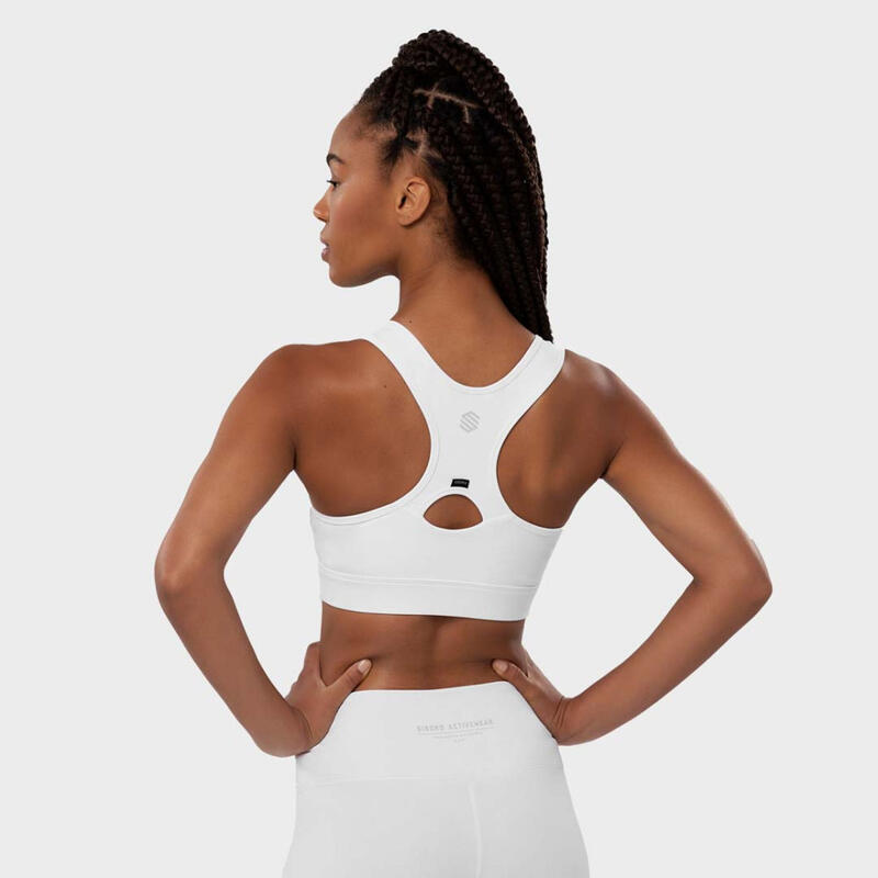 Soutien desporto Fitness SIROKO Hit Branco Mulher