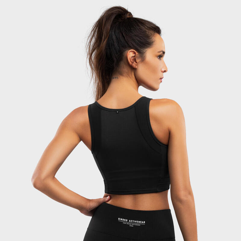 Soutien Fitness SIROKO Crunch Black Preto Mulher