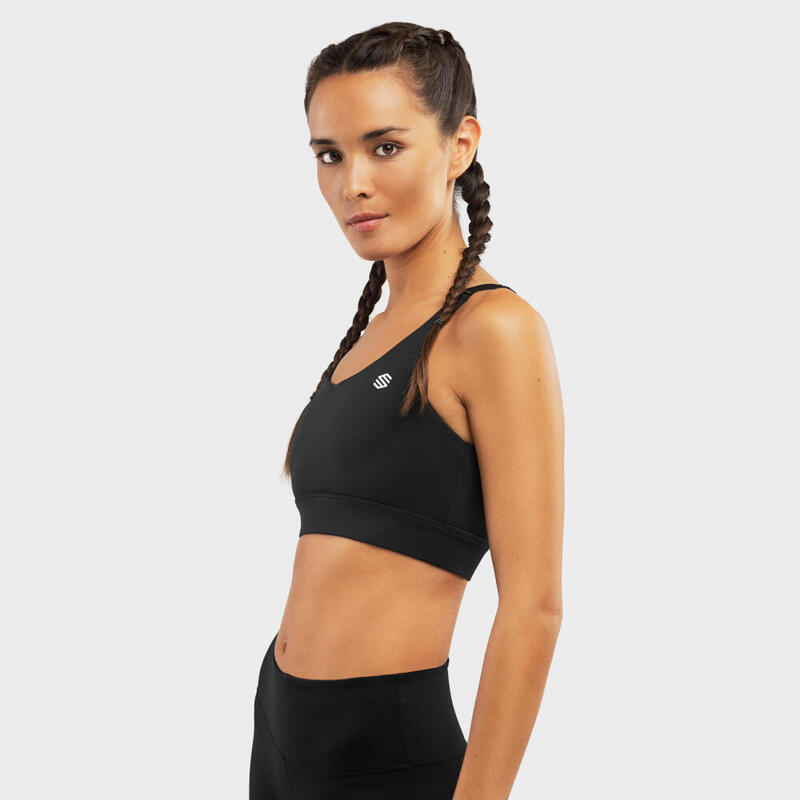 Soutien - Suporte Elevado Fitness SIROKO Pacemaker Black Preto Mulher