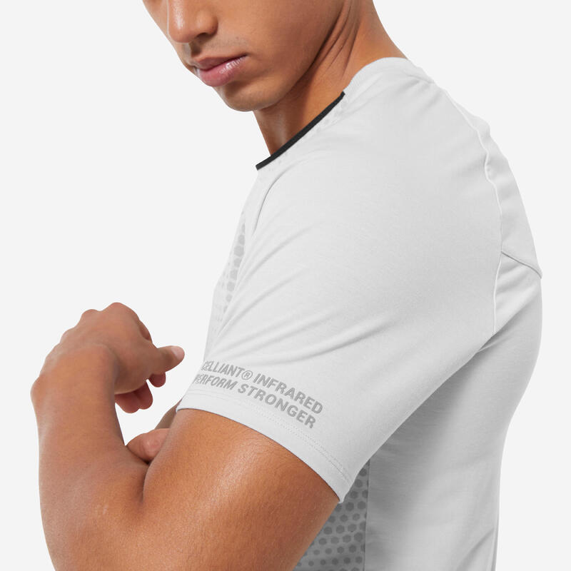 T-SHIRT DE FITNESS HOMEM CELLIANT CINZENTO