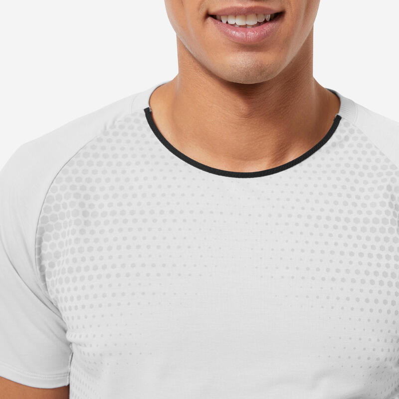 T-SHIRT DE FITNESS HOMEM CELLIANT CINZENTO