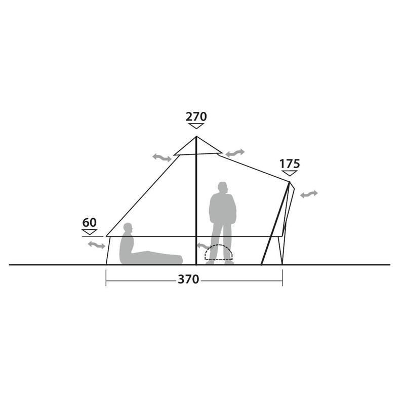 Tenda de campismo para 6Pessoas  Robens Klondike