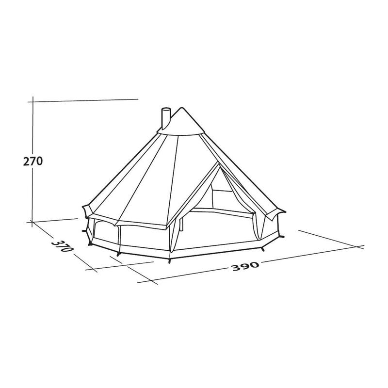 Tenda de campismo para 6Pessoas  Robens Klondike