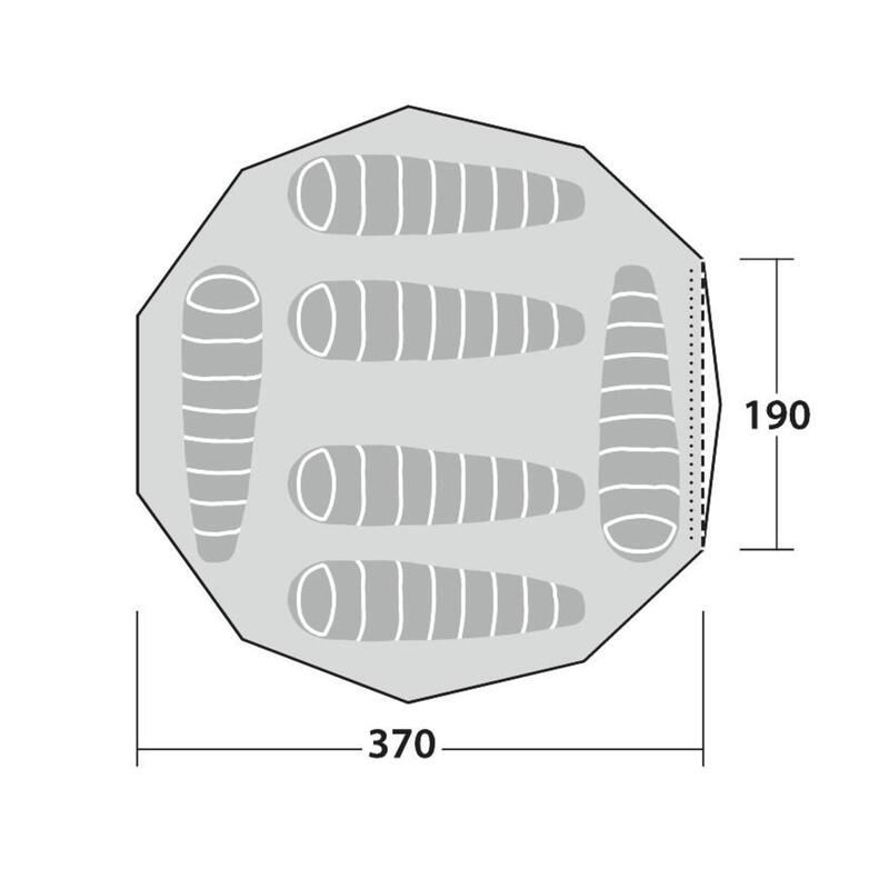 Tenda de campismo para 6Pessoas  Robens Klondike