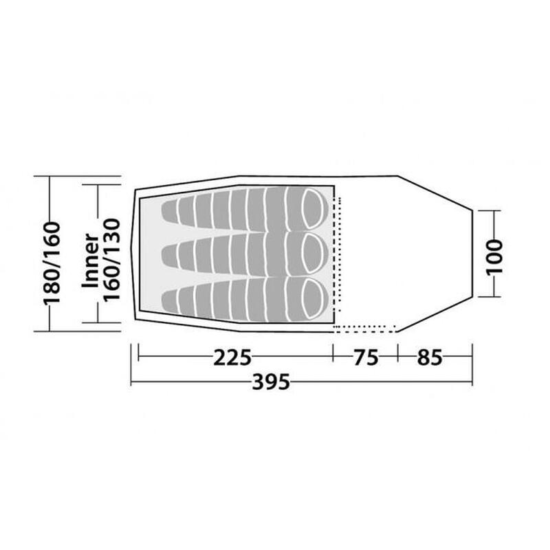 Tenda de mochila para campismo Robens Voyager 3EX