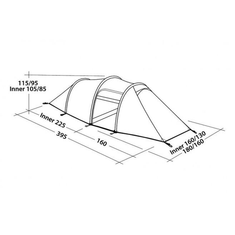 Tenda de mochila para campismo Robens Voyager 3EX