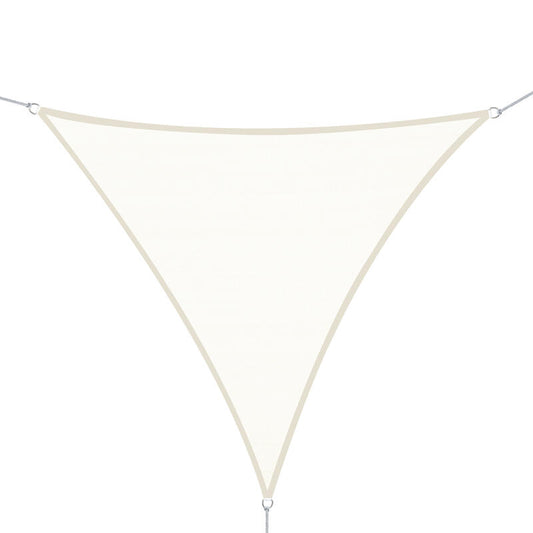 Toldo Vela Triangular 6x6x6 m Creme Outsunny