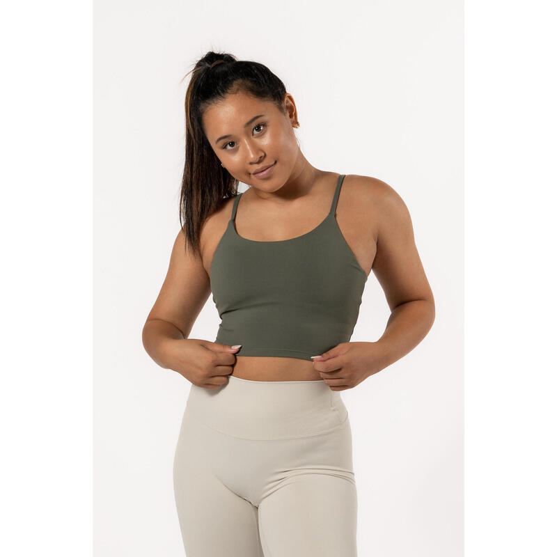 Varsity Crop-Top T-Shirt Fitness - Mulher - Preto