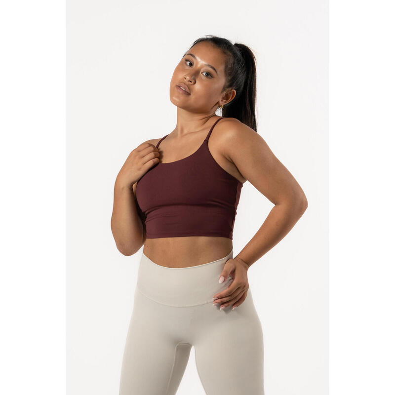 Varsity Crop-Top T-Shirt Fitness - Mulher - Preto